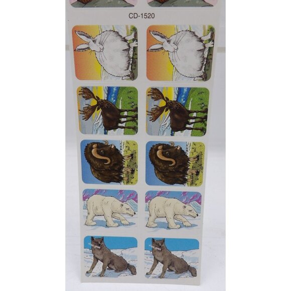 240 Wildlife Stickers Featuring Arctic Animals 1¼"x1" Each - Picture 2 of 3